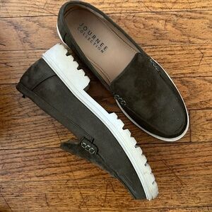 Journey Collection Army Green Loafers